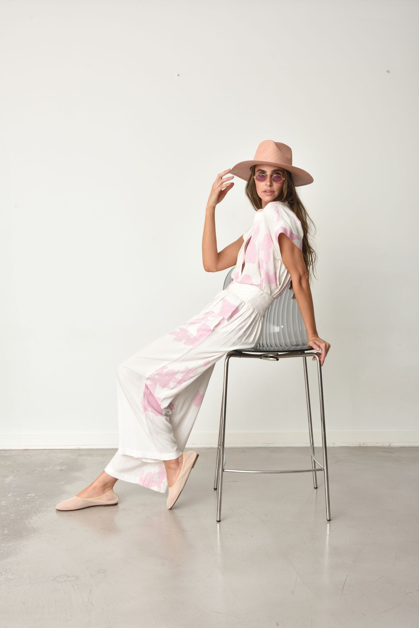 MUCHE ET MUCHETTE Suzie Flocked Sleeve Top main image 0