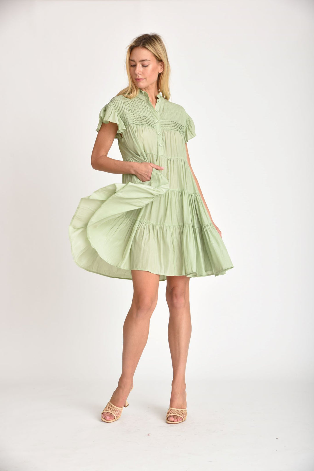 mint green shift dress Cute Mint Green Dress - Chiffon Dress - Shift Dress - $37.00