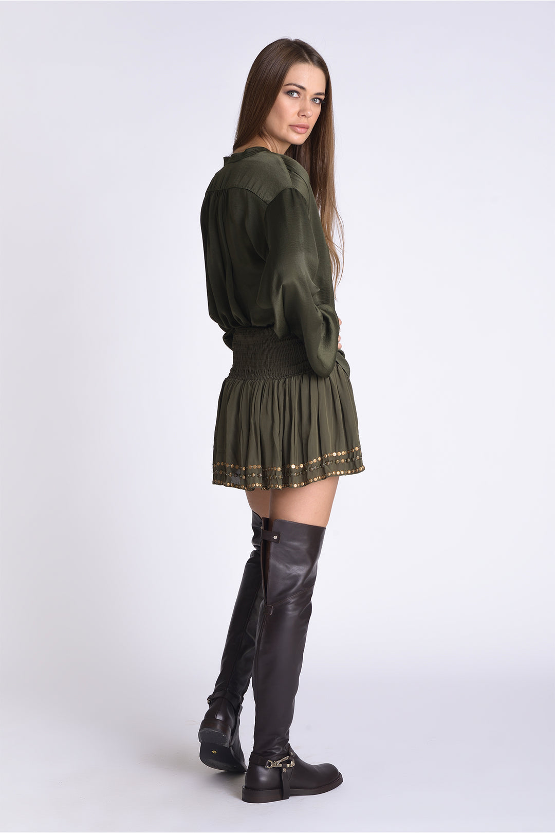 Jazzy Long-Sleeve Top army green - Muche & Muchette